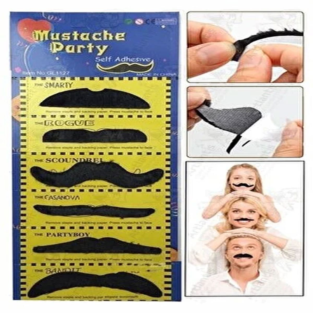 Takma Bıyık Seti 6 lı