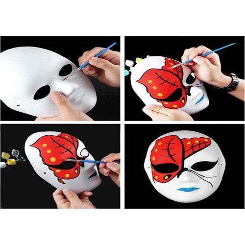 Boyanabilir Karton Maske 2 li Paket