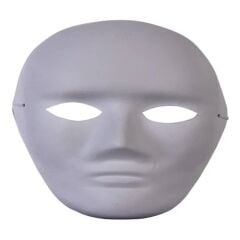 Boyanabilir Karton Maske 2 li Paket