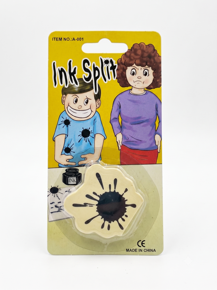 Mürekkep Lekesi Şakası - Elbise ve Kıyafet İçin Kumaş Şaka Sticker