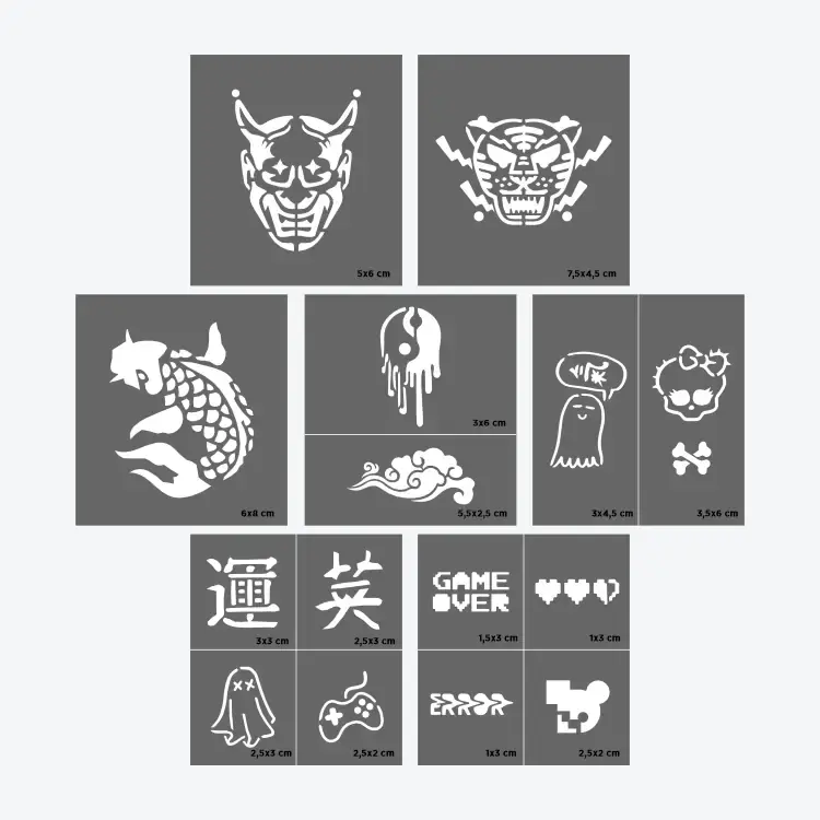 Tokyo City Pack Dövme Şablon Seti