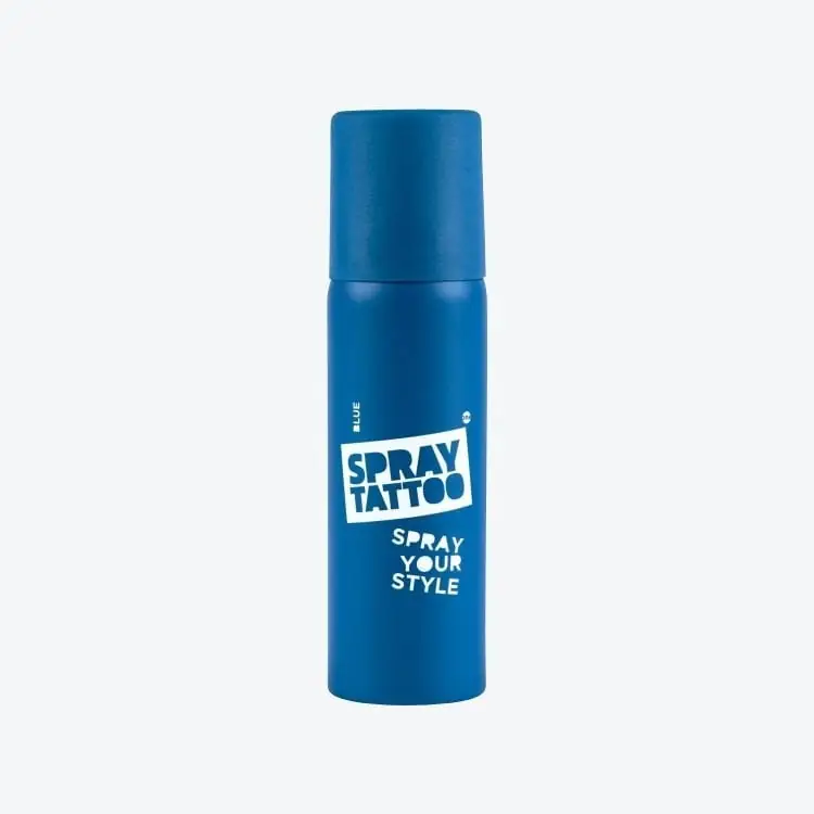 Doğal Dövme Spreyi Mavi 50 ml