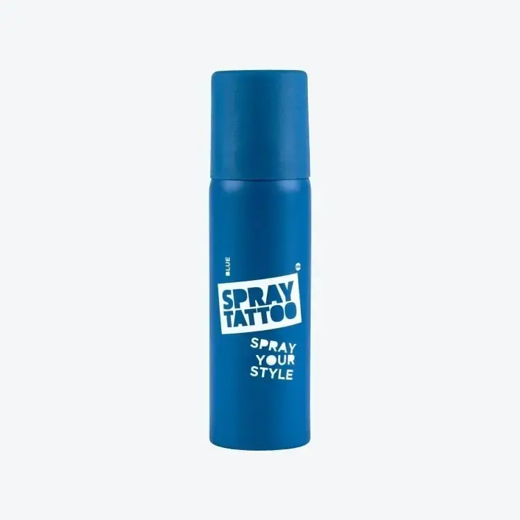 Doğal Dövme Spreyi Mavi 50 ml
