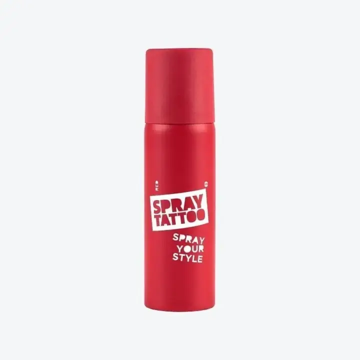 Doğal Dövme Spreyi Kırmızı 50 ml