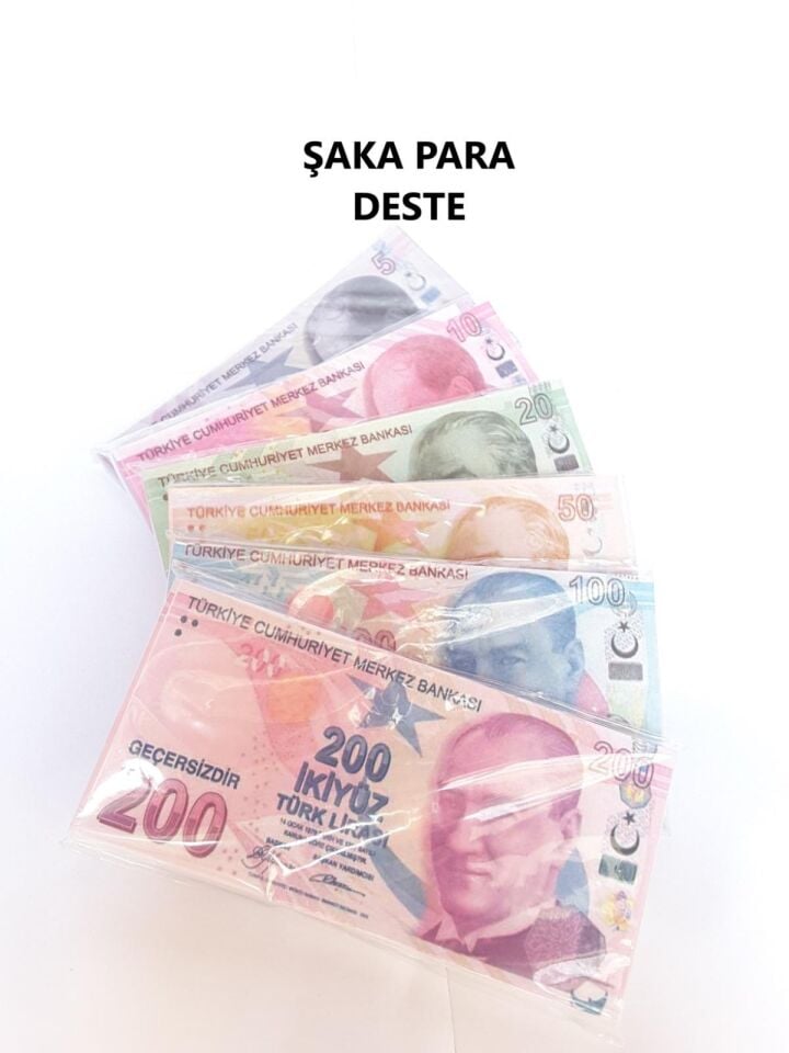 Geçersiz Düğün ve Şaka Parası - TL / Dolar / Euro Oyuncak Eğitim Parası Deste