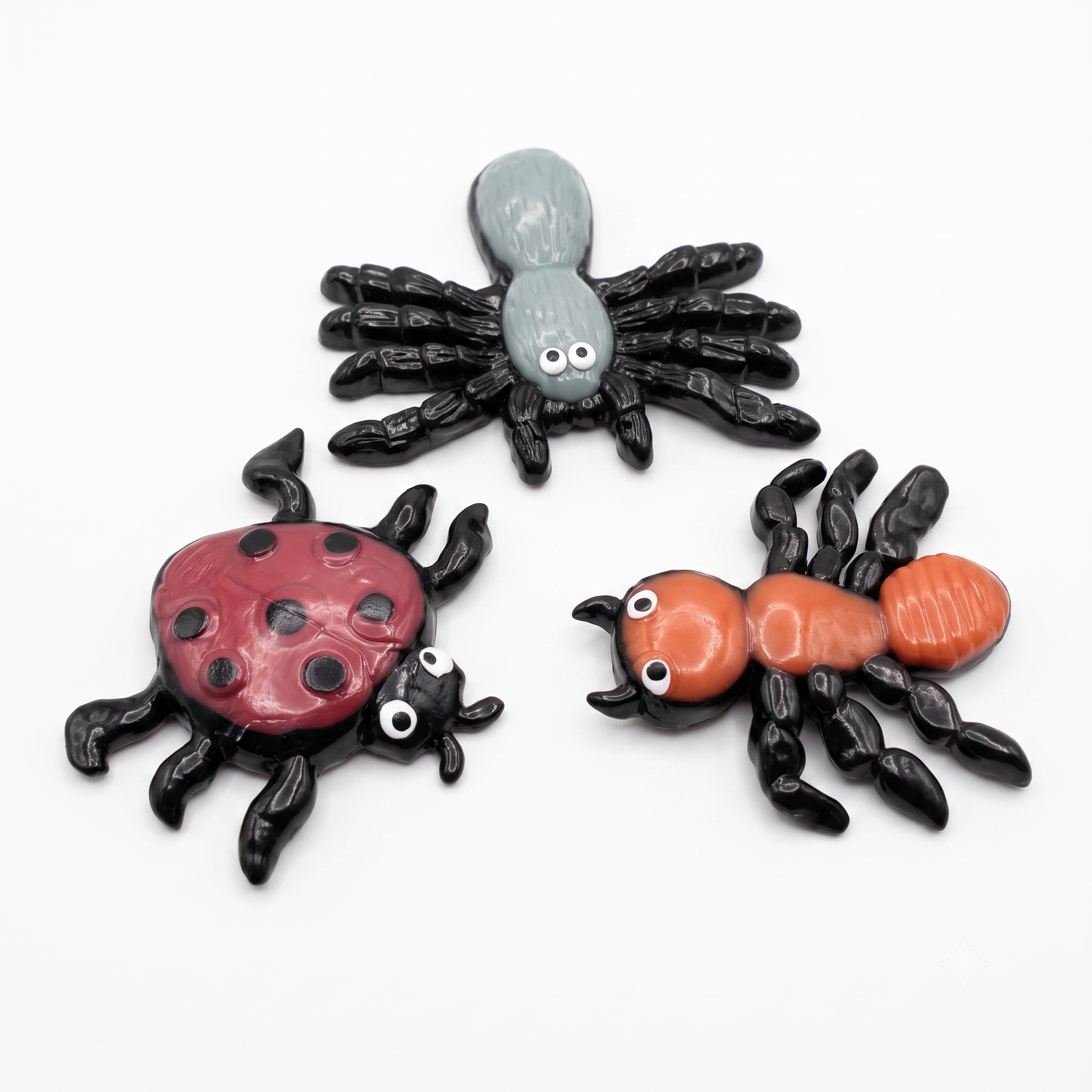 Yapışkan Jel Böcekler - Büyük Boy (10 cm) Yapışkan Şaka ve Stres Oyuncağı