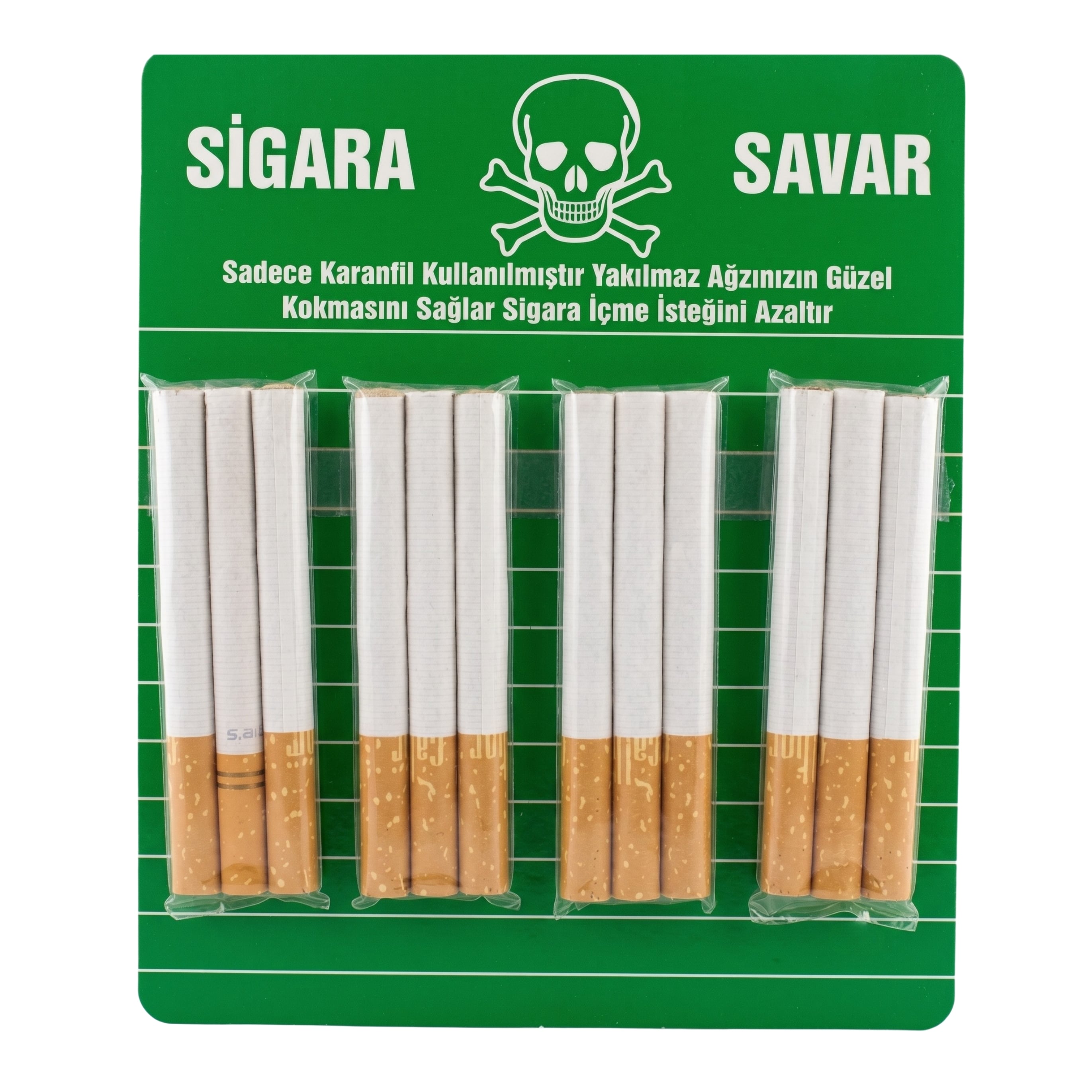 Karanfilli Şaka Sigarası - Ağız Kokusu Giderici Sigara Savar (3'lü Paket)