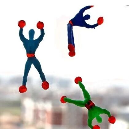 Takla Atan Camda Yürüyen Örümcek Adam - Yapışkan Duvar ve Cam Cambazı Oyuncak