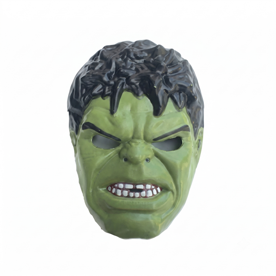 Hulk Çocuk Maskesi - Yeşil Dev Süper Kahraman Kostüm Maskesi
