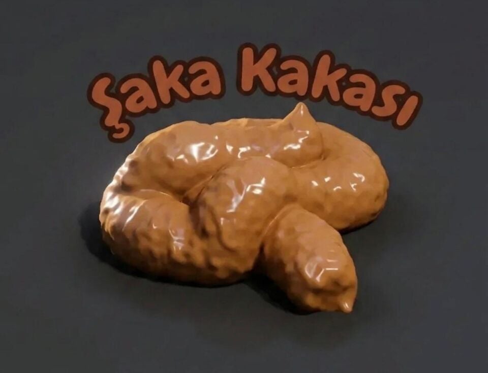 Büyük Boy İnsan Kakası Şaka Oyuncağı - Gerçekçi Görünümlü Şaka Kakası