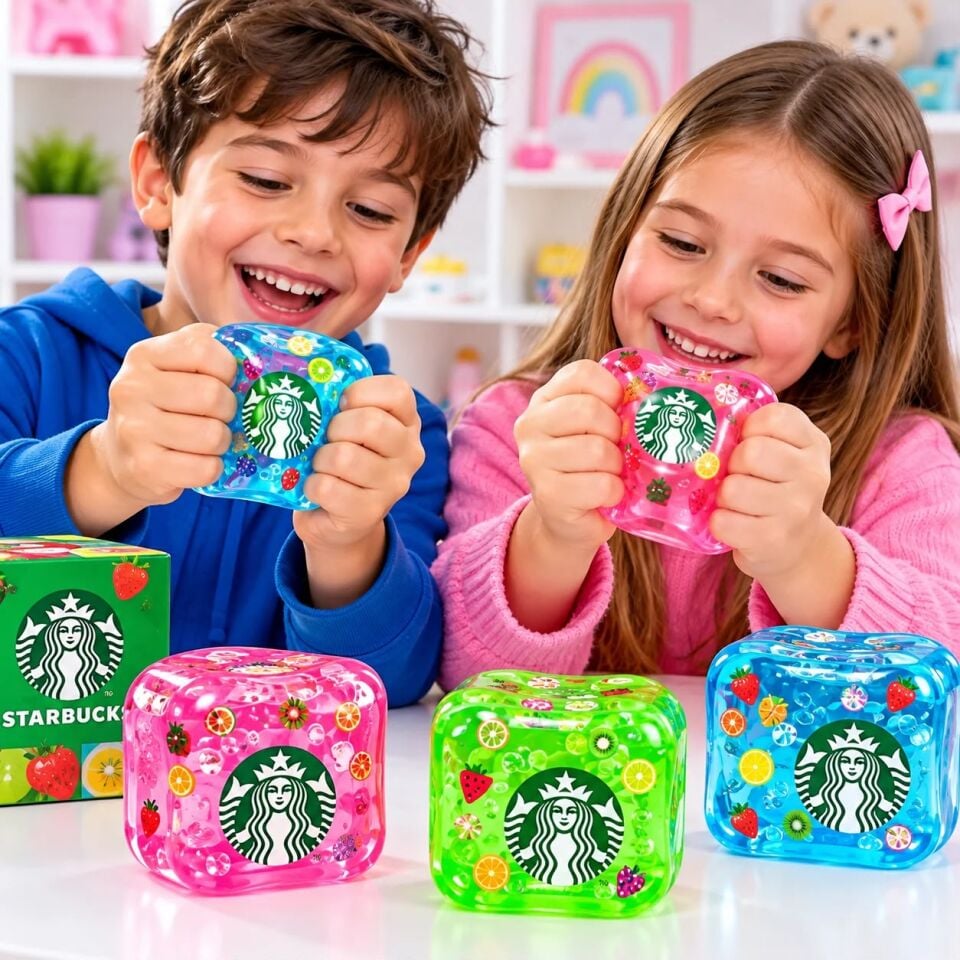 Needoh Nice Cube Strawberry Acai Sukuşi Stres Oyuncağı Squishy Yumuşak 1 Adet