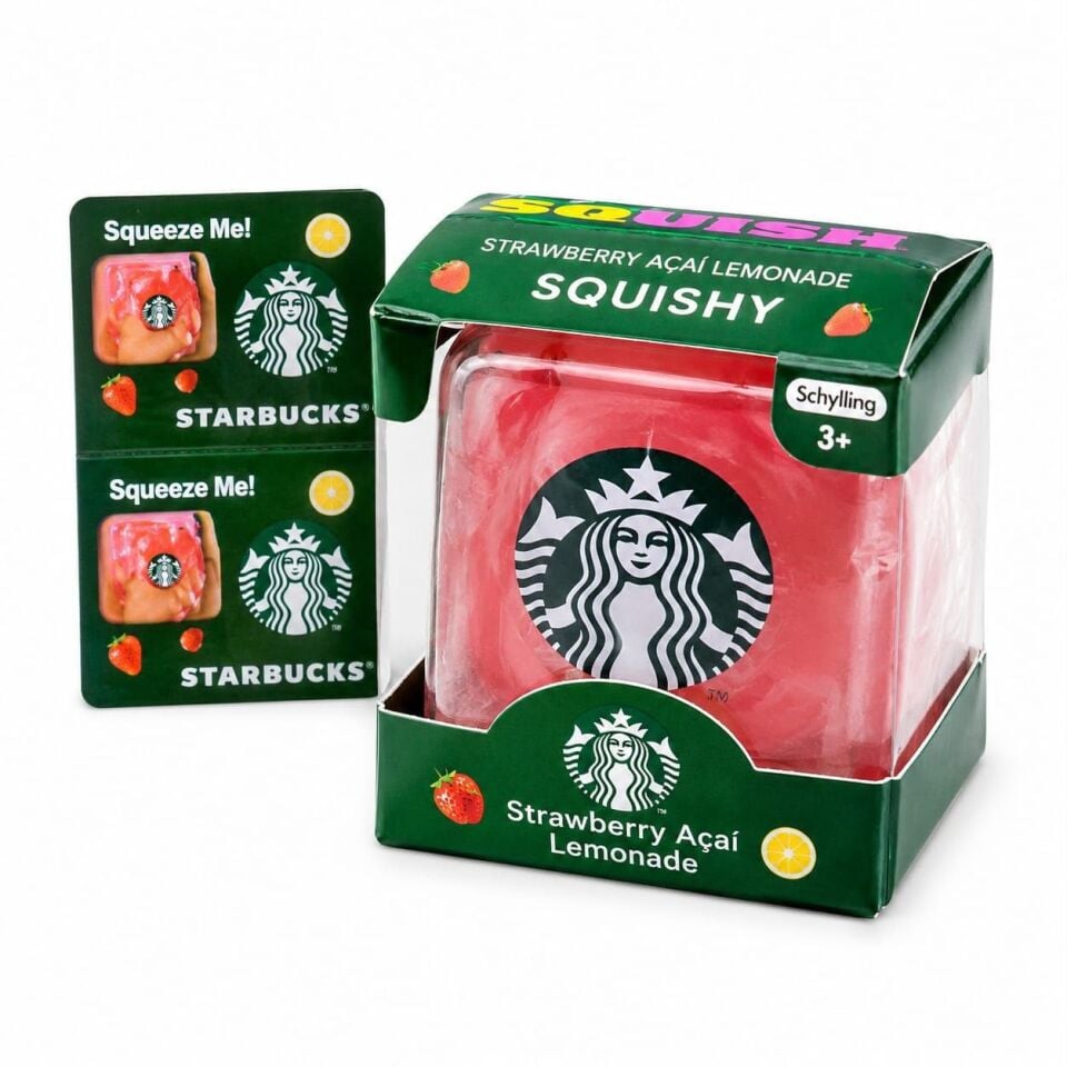 Needoh Nice Cube Strawberry Acai Sukuşi Stres Oyuncağı Squishy Yumuşak 1 Adet