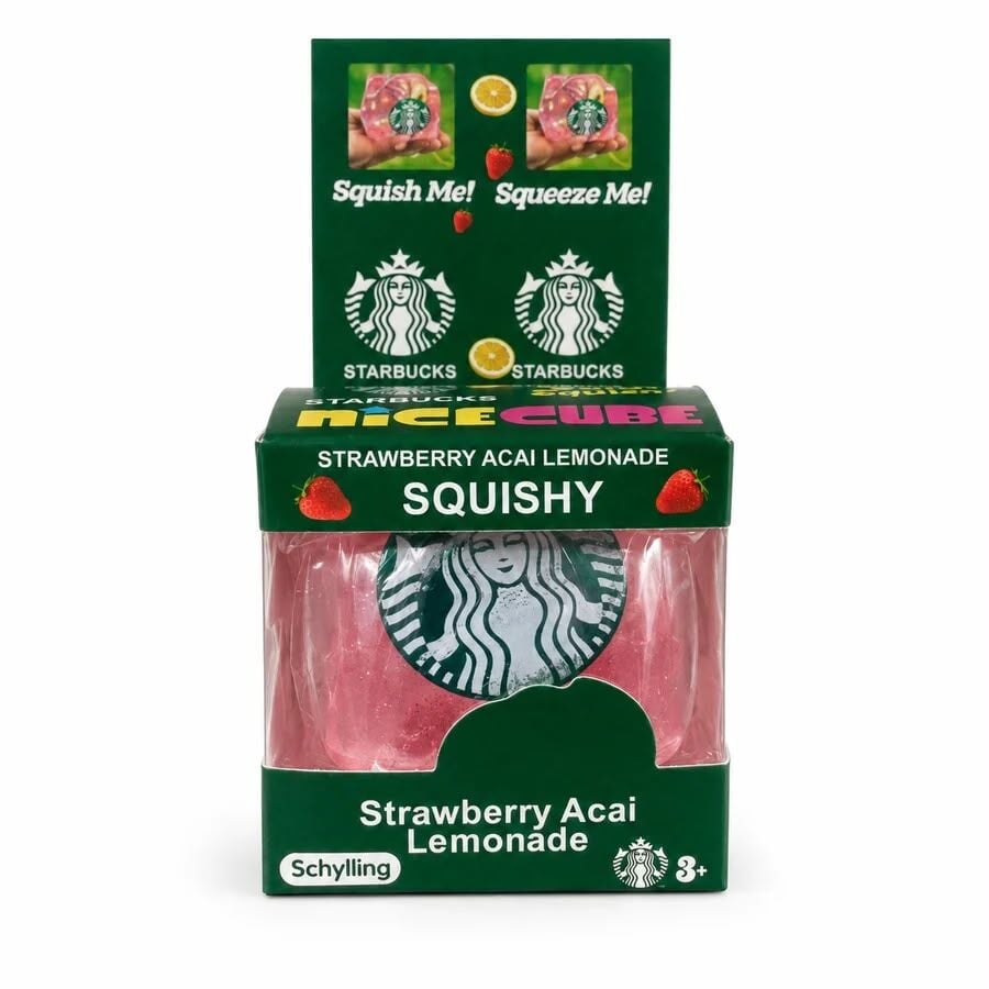 Needoh Nice Cube Strawberry Acai Sukuşi Stres Oyuncağı Squishy Yumuşak 1 Adet
