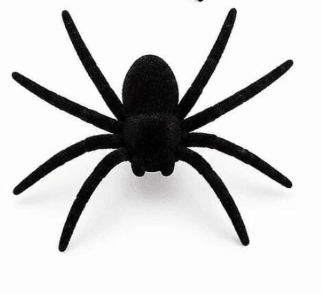 Lateks Gerçekçi Şaka Örümceği - Kadife Dokulu Siyah Tarantula Şaka Oyuncağı